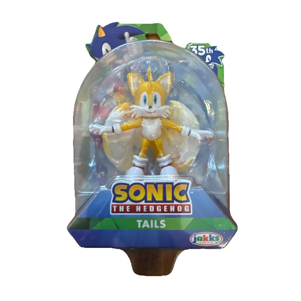 New Jakks Pacific Sonic The Hedgehog Tails 4" Action Figure Checkpoint Accessory